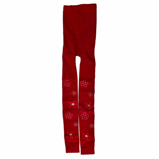 ساق شلواری دخترانه رنگ قرمز مناسب برای 8 تا 9 سال