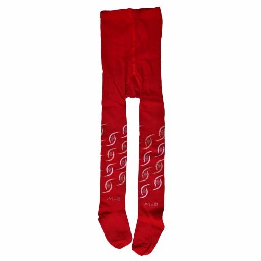 جوراب شلواری دخترانه رنگ قرمز مناسب برای 6 تا 7 سال