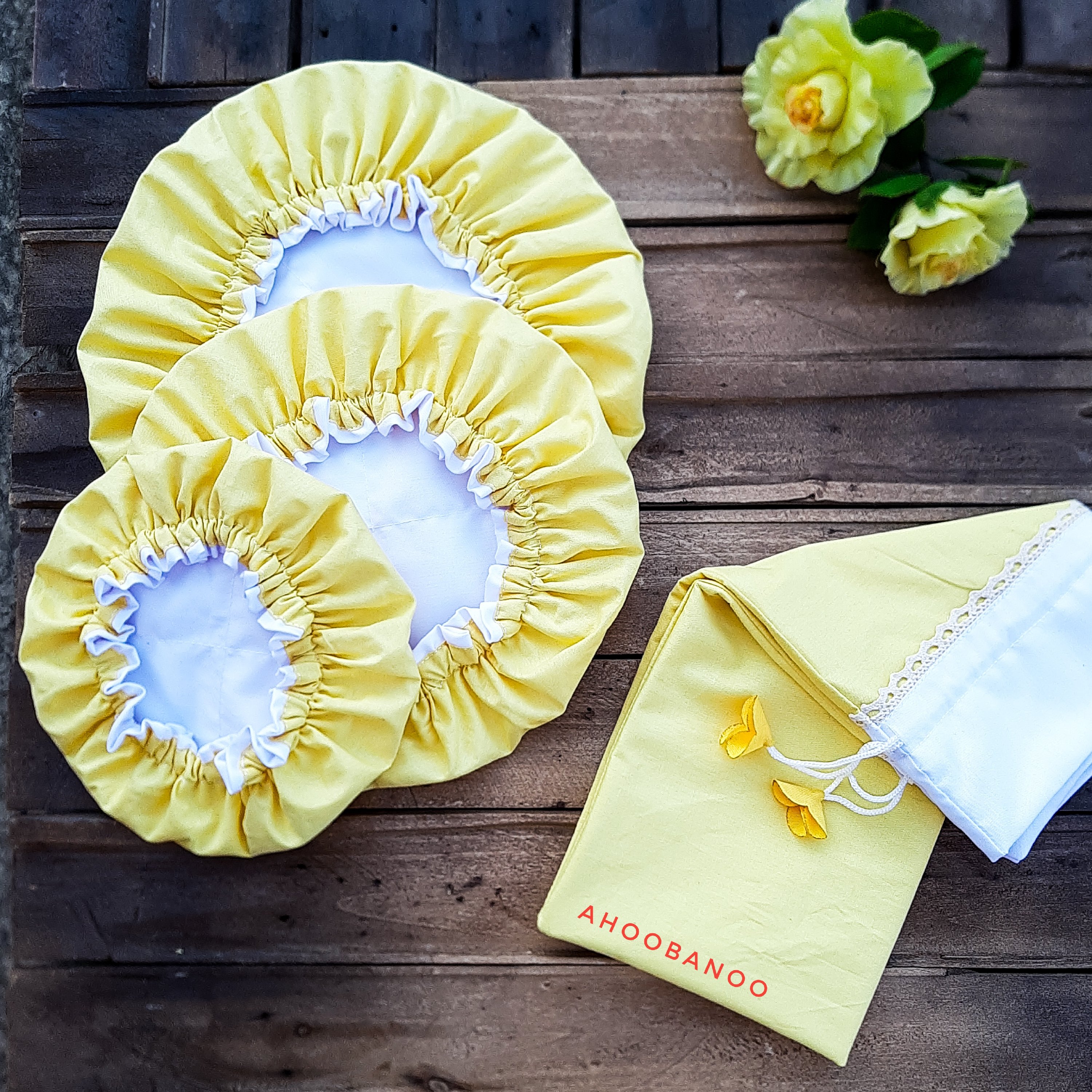 ست اسپورت  7 تیکه سرویس آشپزخونه  زرد با ترکیب سفید