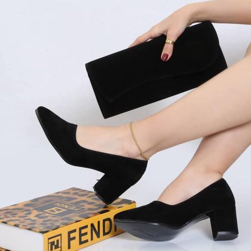 کفش مجلسی زنانه پاشنه 5 سانتی جیر مدل یلدا با قالب ترک و با کیفیت