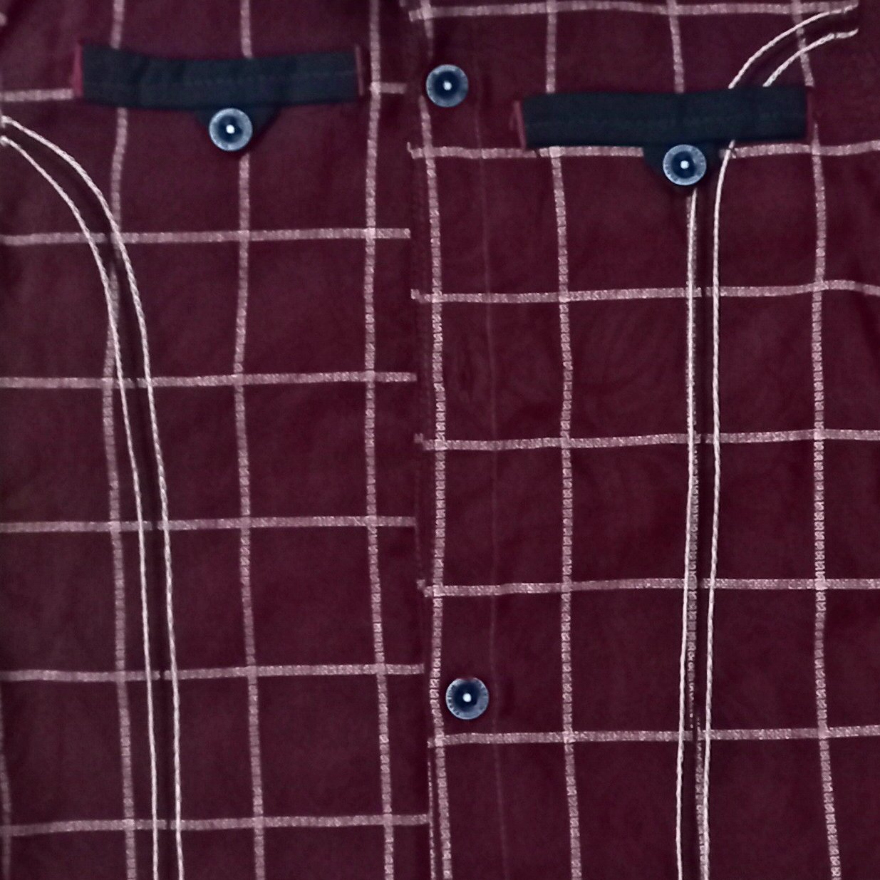 بلوز پسرانه مجلسی چهارخانه جیب نما1