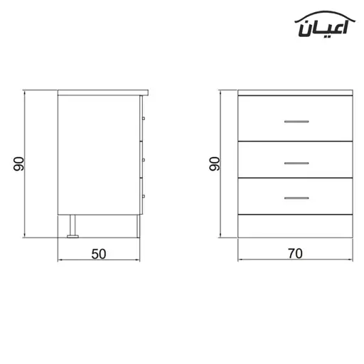 کابینت اعیان مدل FH CM14