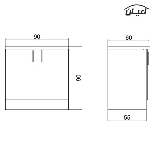 کابینت اعیان مدل FH CG15