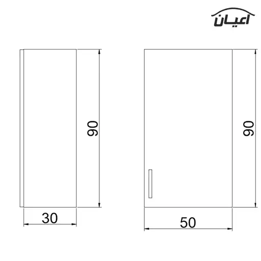 کابینت اعیان مدل FH CL18