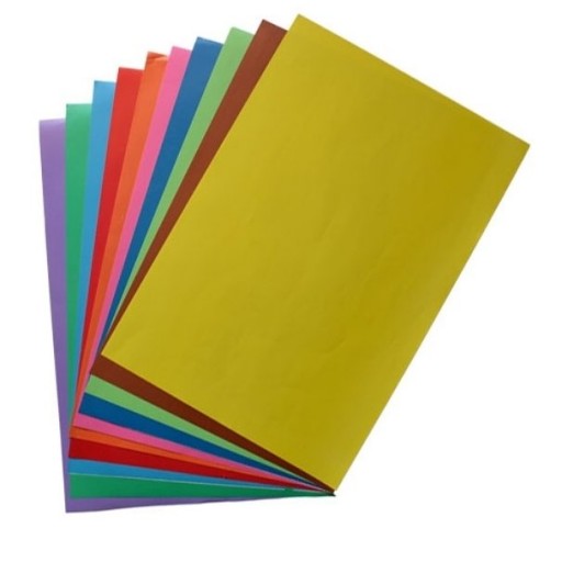 کاغذ رنگی بسته بندی 10 عددی 10 رنگ در ابعاد 35×24
