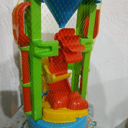 اسباب بازی آبشار ساحلی کودک «قالب و چنگک برای شن بازی»