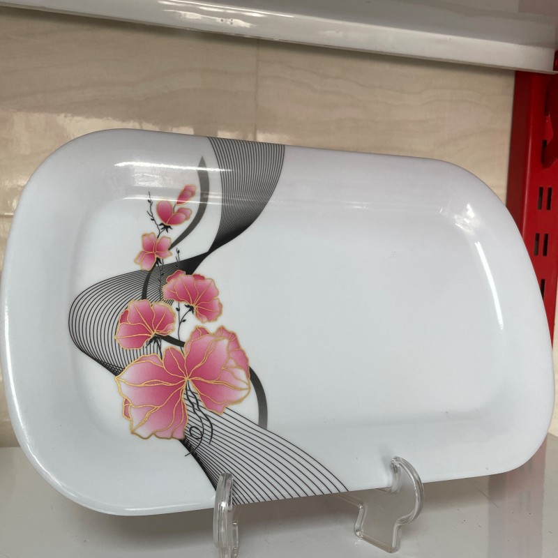 دیس کبابی(شیشلیک) ملامین نشکن قابل استفاده در ماشین ظرفشویی و ماکروفر طرح گلایل