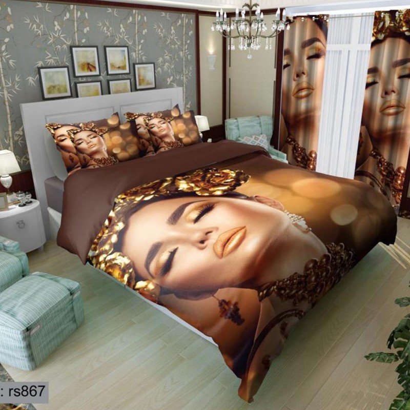 سرویس روتختی 1 نفره تنسل چاپی برندترک لند (Turk Land)  کد rs 867