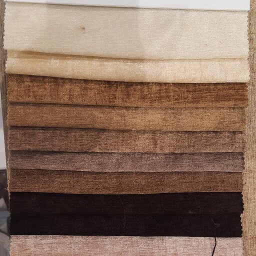 پارچه مخمل شانل گرم بالا سنگین عرض 3 متر (عرض دقیق285)در رنگبندی متنوع مناسب برای پرده و روکش مبل
