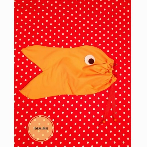 کیف پارچه ای ماهی نارنجی