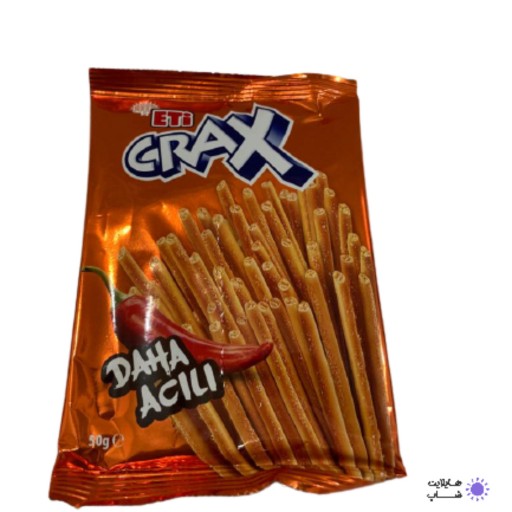 چوب شور کراکس با طعم فلفل تند 50 گرمی eti crax 50 g