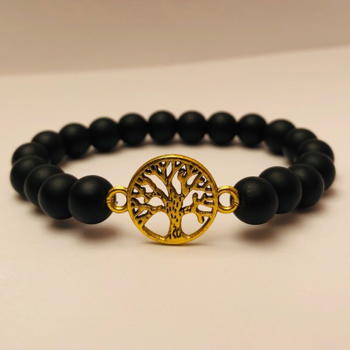 دستبند طرح درخت زندگی طلایی