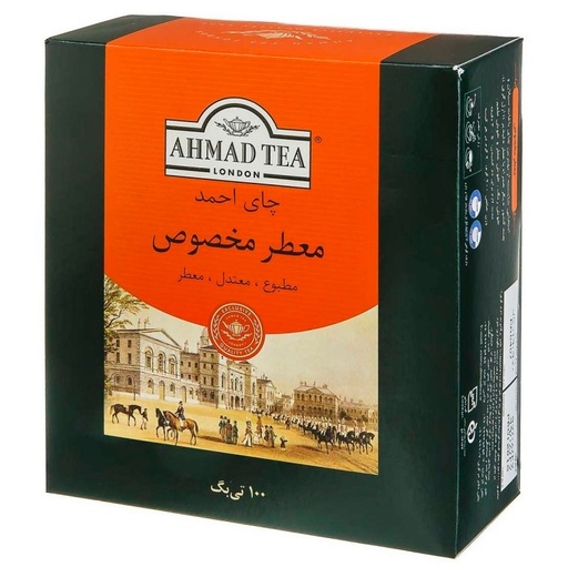 چای کیسه ای احمد معطر مخصوص (تیبگ) بسته 100 عددی