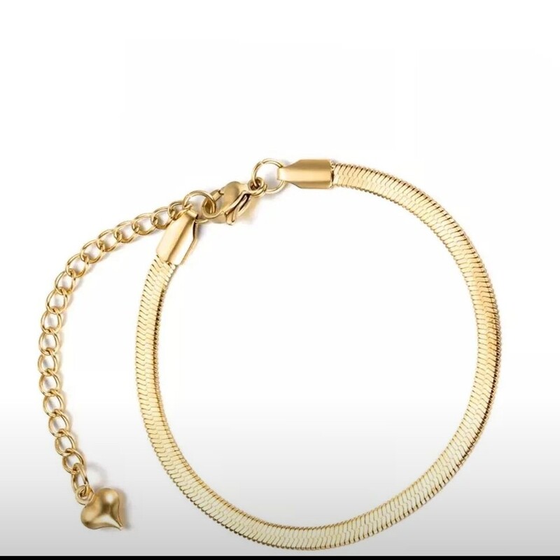 دستبند اسپرت ماری طلایی استیل