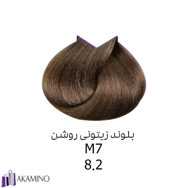 رنگ موی بلوند زیتونی روشن M7 وال وار کد8.2