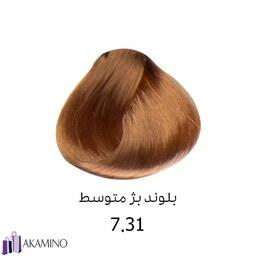 رنگ موی بلوند بژ متوسط دنی وان کد 7.31