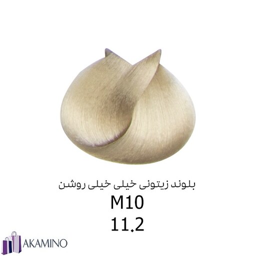 رنگ موی بلوند زیتونی خیلی خیلی روشنM10 وال وار کد11.2