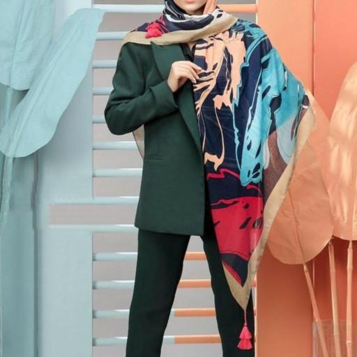 روسری نخی مدل گارزا در 4 رنگ (140cm)
