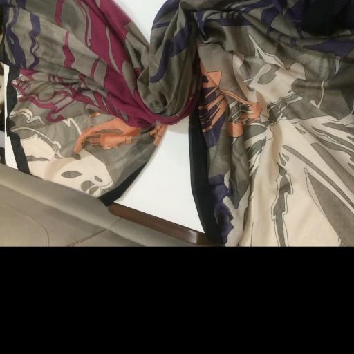 روسری نخی مدل گارزا در 4 رنگ (140cm)