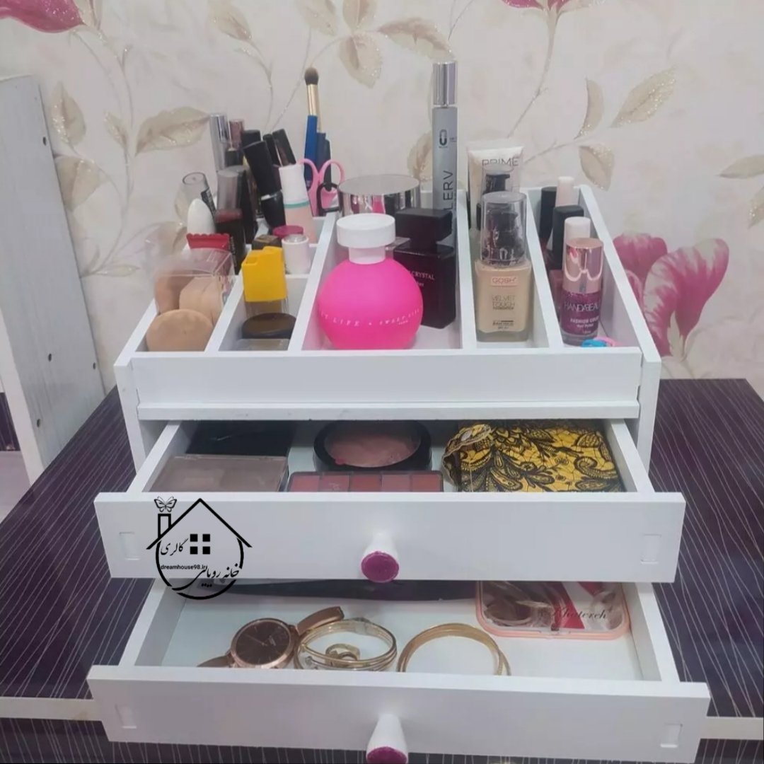 استند لوازم آرایشی کشودار(طرح2)