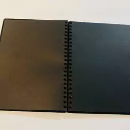 دفتر فنربندی کاغذ سیاه  (black notebook ) کاغذ ضخیم مجموعه girl