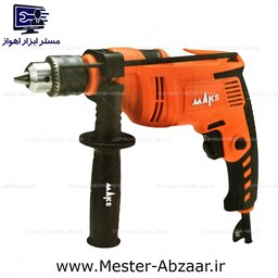 دریل 13 چکشی مکس 650 وات کلید گازی دیمردار با گارانتی مدل MAKS DZ650