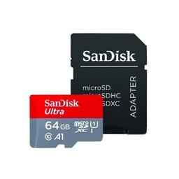 کارت حافظه MicroSDHC مدل Ultra A1 کلاس 10  سرعت 80MBps ظرفیت 64 گیگ