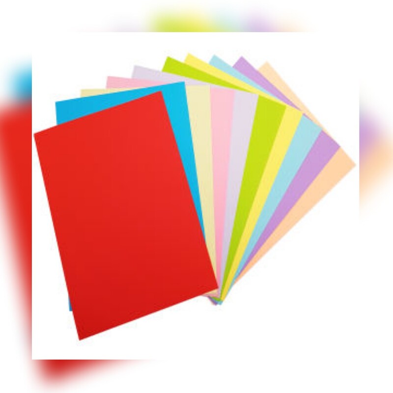 کاغذ a 4 رنگی خارجی با کیفیت قابل پرینت گرفتن  بسته 10عددی