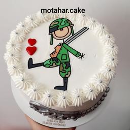 کیک خامه ای ...کیک سربازی...کیک پایان خدمت