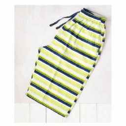 شلوارک کتان پنبه ای راه راه چاپی مردانه