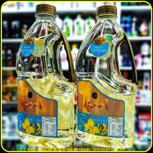 روغن کانولا غنی از اومگا3 خالص اصیل 1.5 لیتری aseel canola oil