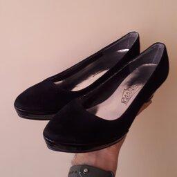 کفش مجلسی پاشنه دار  زنانه، ساده مخملی، بسیار زیبا  ارزان از همه جا 