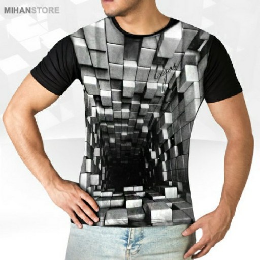 تی شرت سه بعدی Blocks