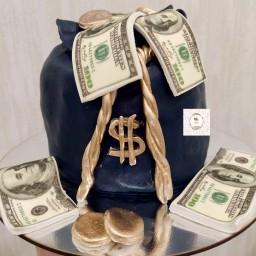 کیک تمام فوندانت دلار