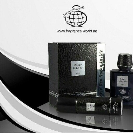 عطر ادکلن مردانه فراگرنس ورد بلک لدر (Fragrance World Black Leather)