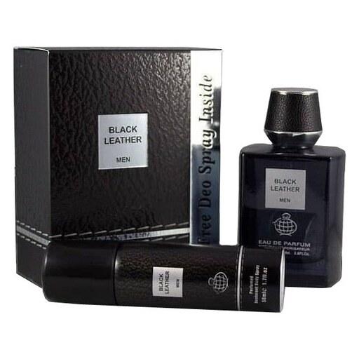 عطر ادکلن مردانه فراگرنس ورد بلک لدر (Fragrance World Black Leather)