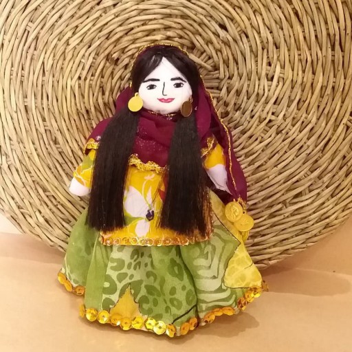 عروسک بومی سنتی بختیاری15سانت