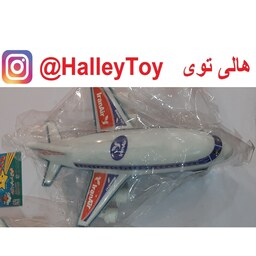 اسباب بازی هواپیمای ایرانی  کوچک پلاستیکی معمولی  ایرباس سلفونی فروشگاه هالی توی