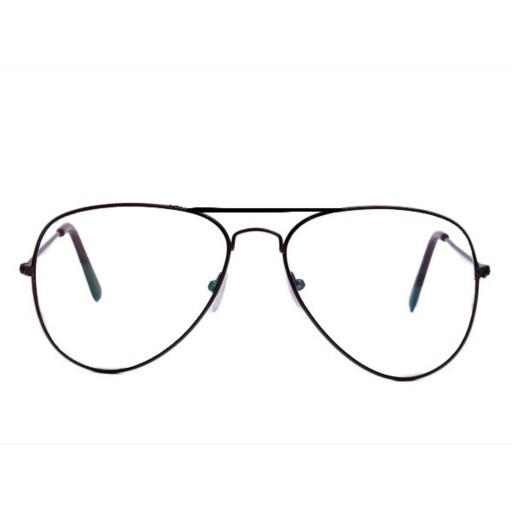 عینک طبی الدرادو Elderado آنتی رفلکس با شیشه UV400 فریم فلزی نقره ای