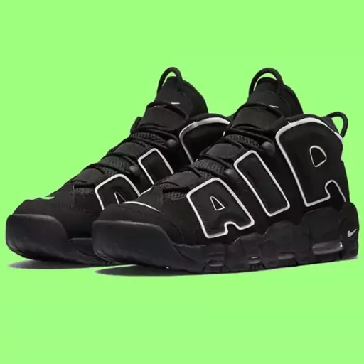 کفش مردانه نایک ایر آپتمپو رنگ مشکی  کتونی مردانه نایک ایر آپتمپو Nike Air More Uptempo

