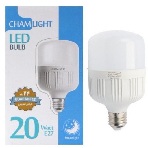 لامپ استوانه Chamlight E27 20W LED