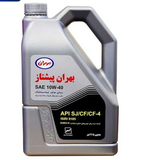 روغن موتور بهران پیشتاز  10w40 SJ سه ونیم لیتری پراید یورو4 تیبا ساینا کوئیک 