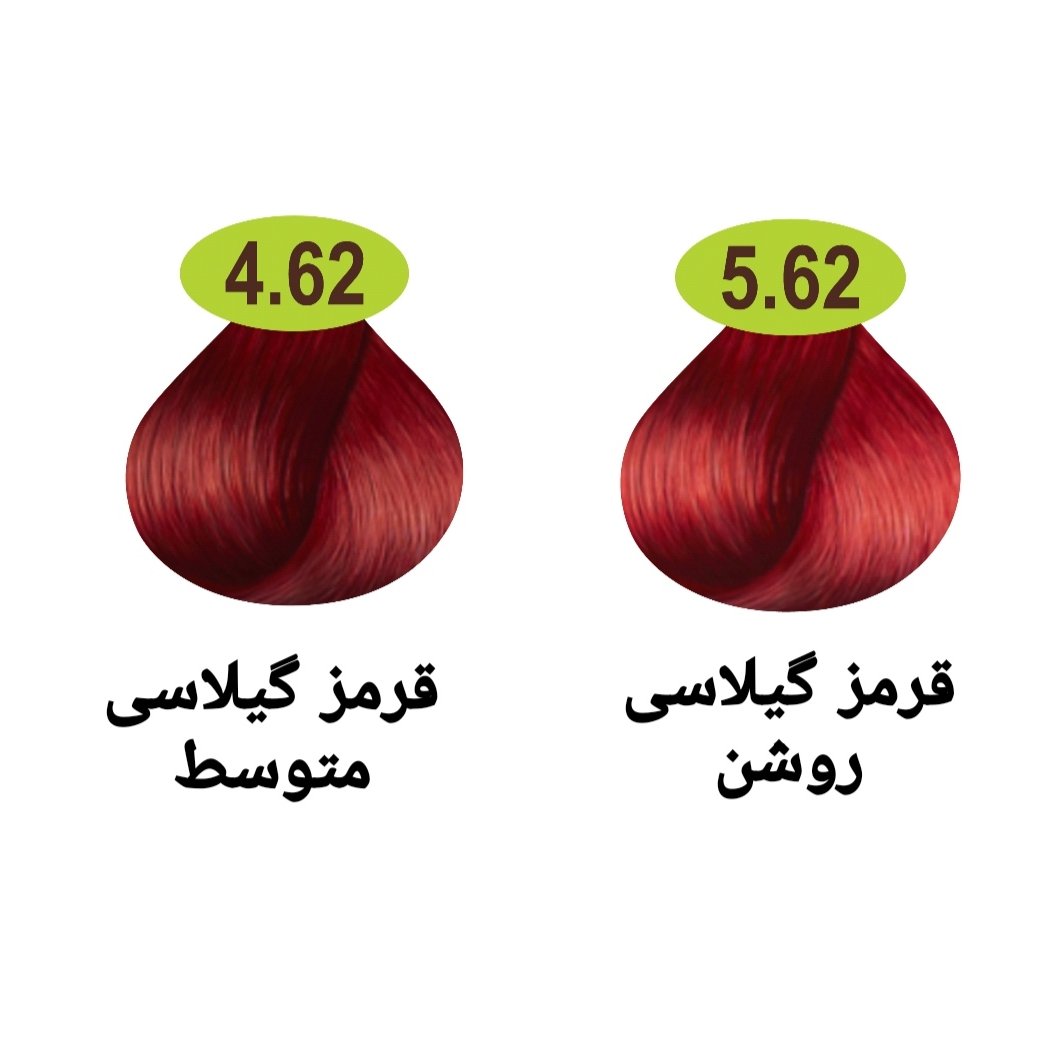 رنگ مو ماکادامیا سری گیلاسی دو رنگ به همراه اکسیدان 6% یا 9%