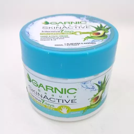 کرم مرطوب کننده گارنیک مدل Aloevera and Avocado حجم 200 میل