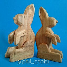 مجسمه چوبی تزیینی مدل خرگوش