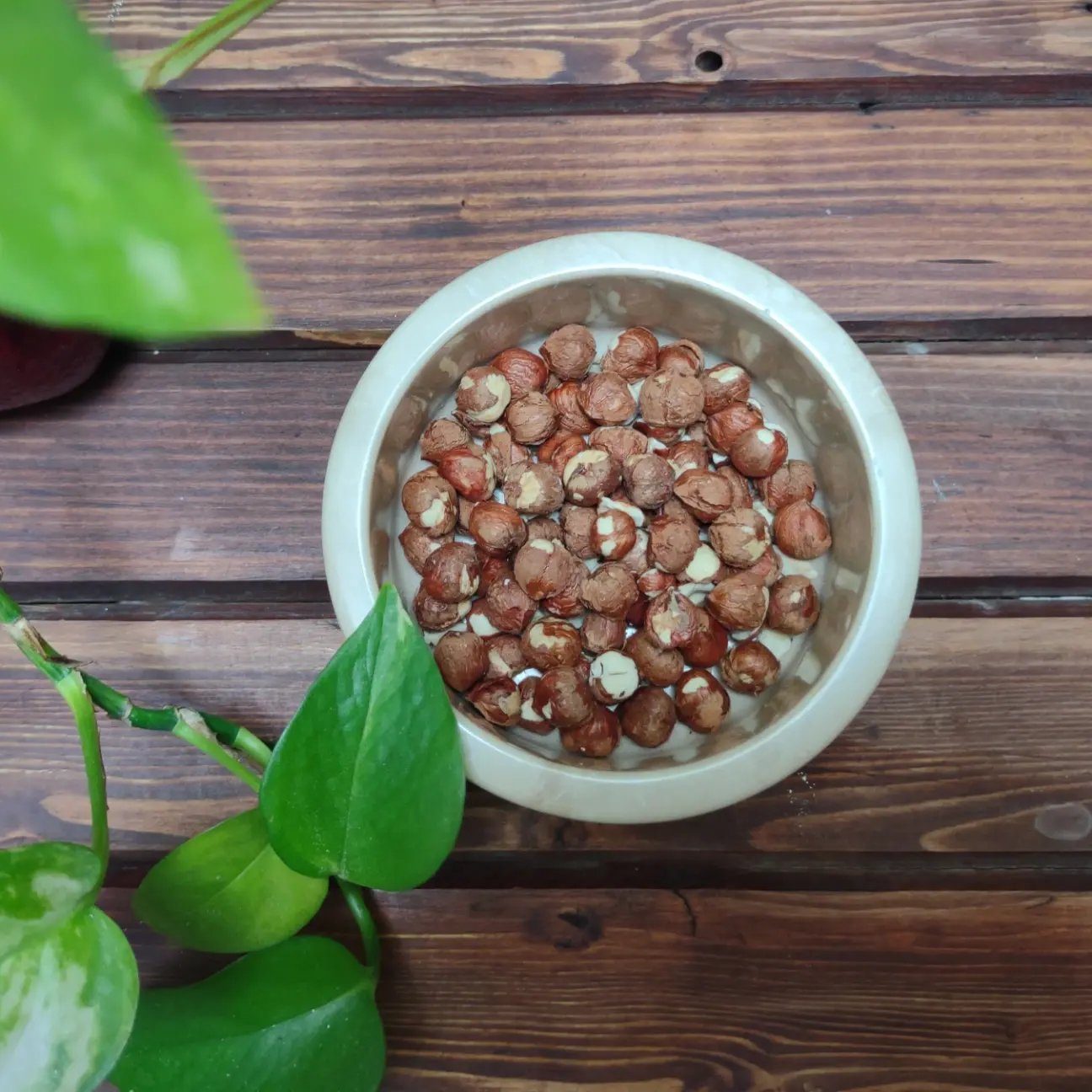 کاسه، پیاله سنگی لبه دار کرم رنگ 12سانتی