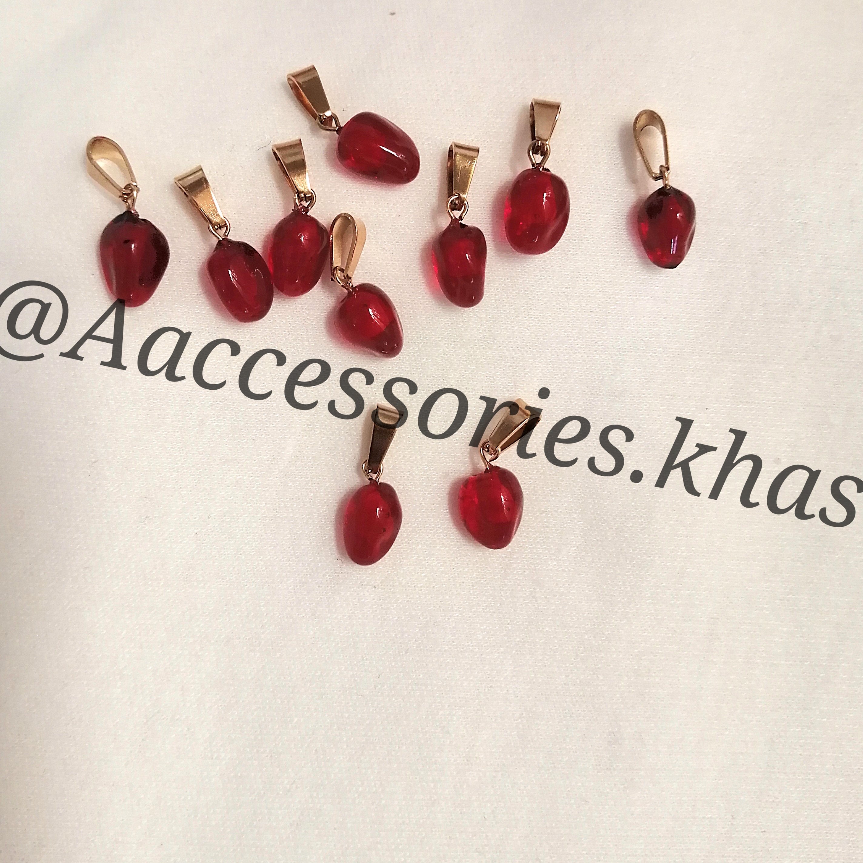 بسته 100 تایی زیورآلات یلدایی بدلیجات اکسسوری یلدا دونه انار یا دانه انار   زیورآلات بدلیجات اکسسوری دست ساز