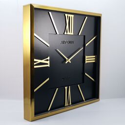 ساعت دیواری آرتمیس مدل 2026 گلد (طلایی) صفحه مشکی