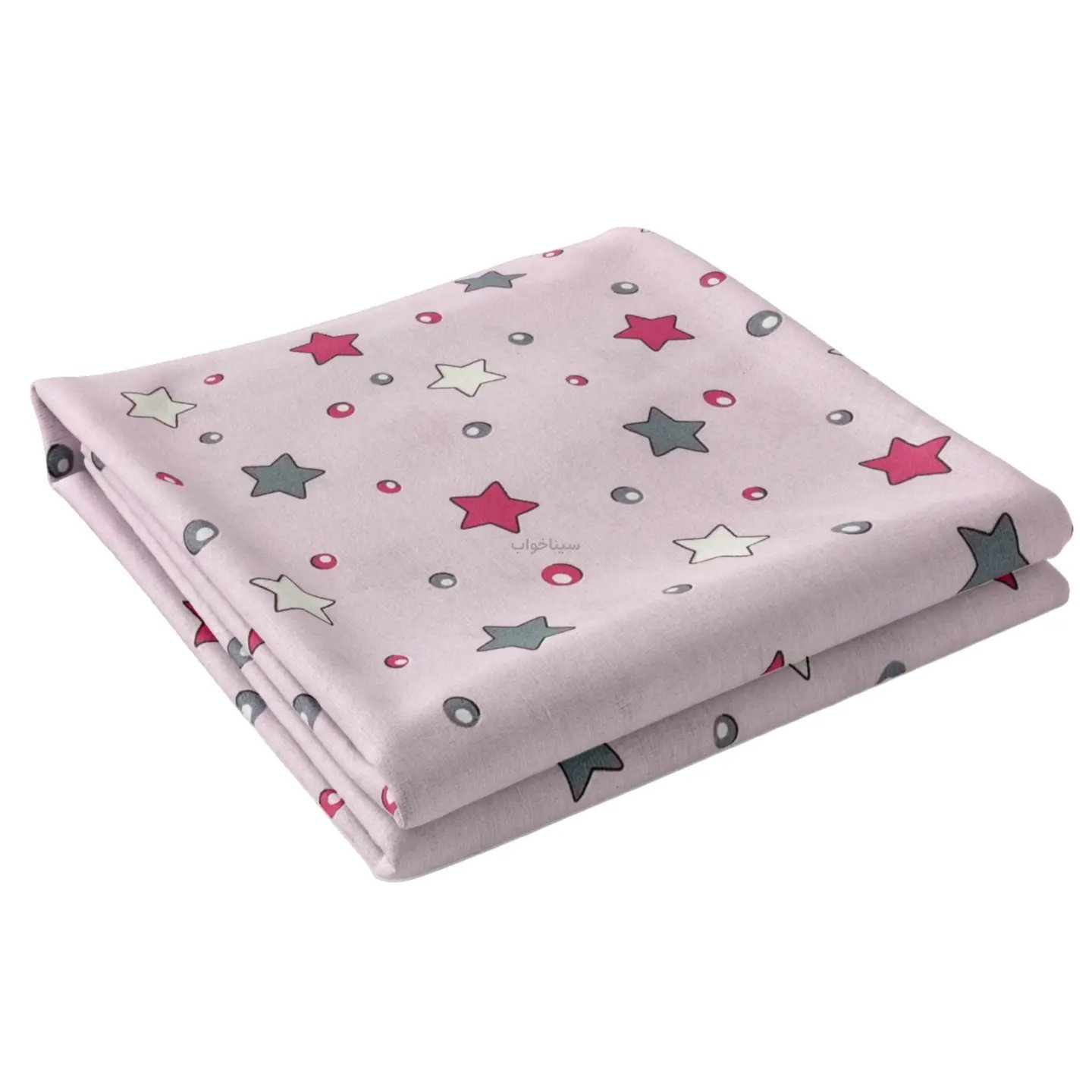 نیم ست کش دار تشک طرح ستاره توپک 1نفره دو تکه