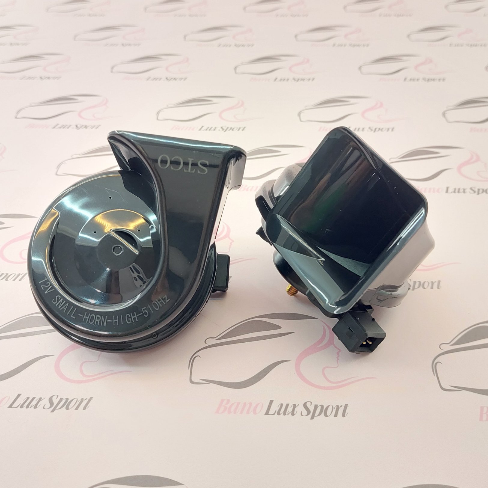 بوق حلزونی پژویی با سوکت و رله فابریک   در بسته بندی 2 عددی